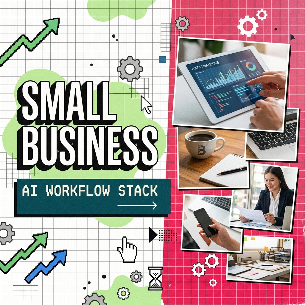 Best AI Tools for Small Business Owners Retro-Brutalist Cover